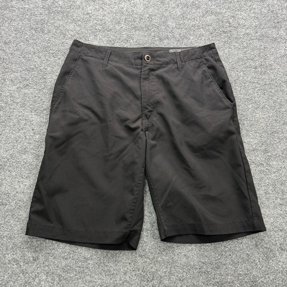 Volcom Surf & Turf Hybrid Shorts Mens 32 Black 9" Inseam 4-Way Stretch Golf